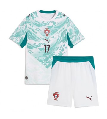 Portugal Rafael Leao #17 Udebanetrøje Børn VM 2026 Kortærmet (+ Korte bukser)